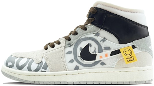 カスタム エア ジョーダン 1 MID SE "スマイリーサンブラウン" DM9652-100(Team40-男款给自己的笑脸咖啡) Buy カスタム エア ジョーダン 1 MID SE "スマイリーサンブラウン" DM9652-100(Team40-男款给自己的笑脸咖啡)