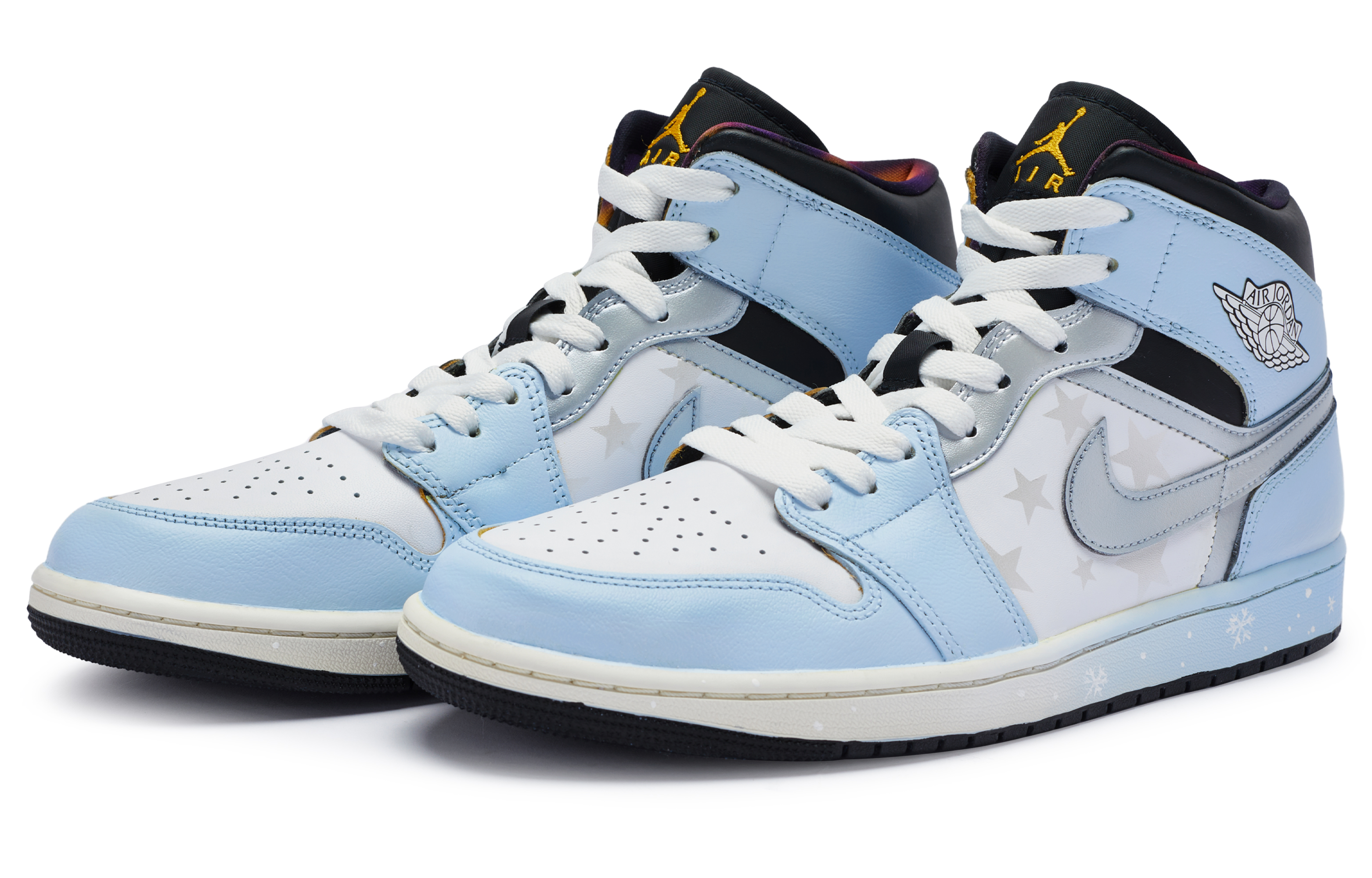 Lookbook [Kasut Custom] Air Jordan 1 Mid SE 'Snowflake Galaxy Biru Putih' DQ8417-071-485332