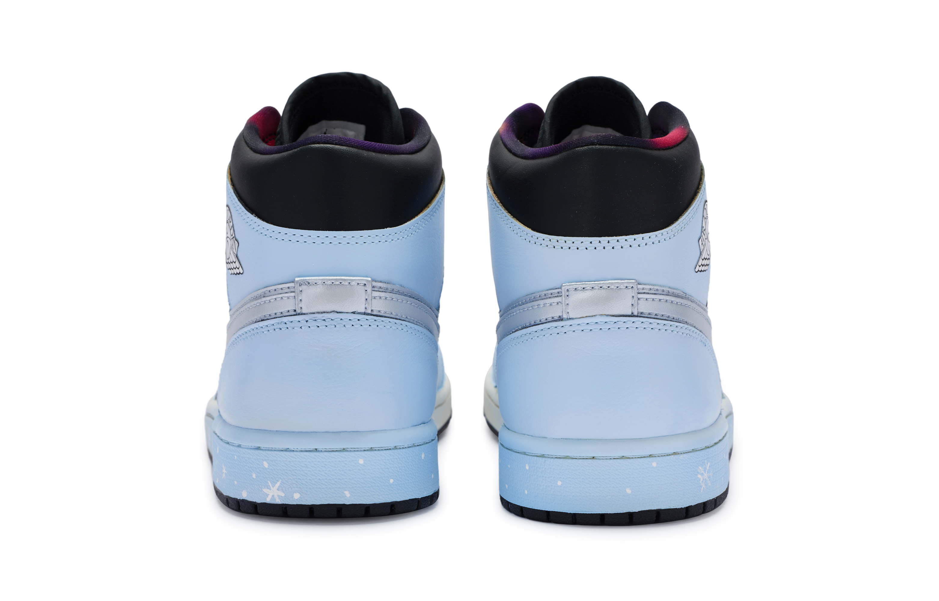 Shop [Kasut Custom] Air Jordan 1 Mid SE 'Snowflake Galaxy Biru Putih' DQ8417-071-485332