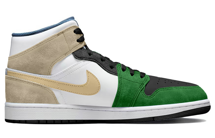 Order 커스텀 에어 조던 1 미드 SE '그라피티 녹갈색' DN3706-401(TeamY-男款复古潮流米蓝黑)