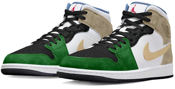 커스텀 에어 조던 1 미드 SE '그라피티 녹갈색' DN3706-401(TeamY-男款复古潮流米蓝黑) Lookbook 커스텀 에어 조던 1 미드 SE '그라피티 녹갈색' DN3706-401(TeamY-男款复古潮流米蓝黑)