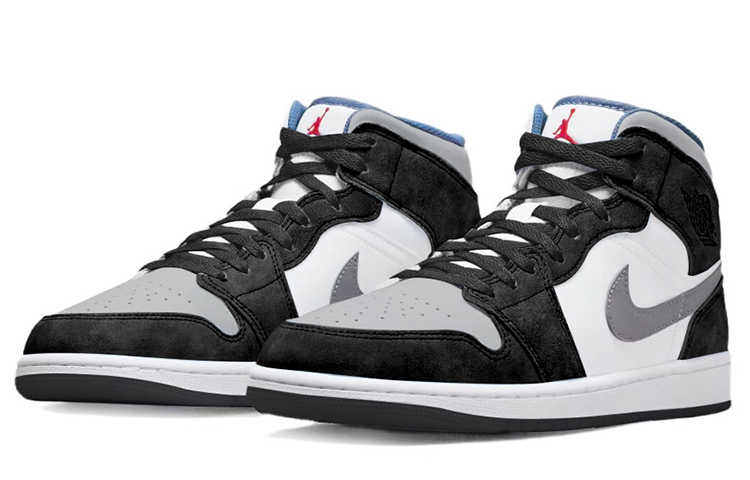 Lookbook カスタムAJ1ミッドSE「ウォッシュドヘイズグレー落書き」 DN3706-401(TeamY-男款极简工业黑白)