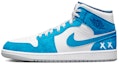 Buy 커스텀 에어 조던 1 미드 SE '워시드 UNC 블루' DN3706-401(TeamY-男款冰河世纪北卡蓝)