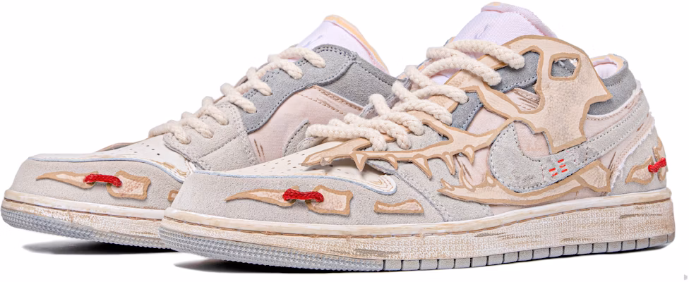 커스텀 에어 조던 1 미드 '화이트 팬텀 익룡' DQ3727-100(TeamM-女款骸骨翼手龙) Lookbook 커스텀 에어 조던 1 미드 '화이트 팬텀 익룡' DQ3727-100(TeamM-女款骸骨翼手龙)