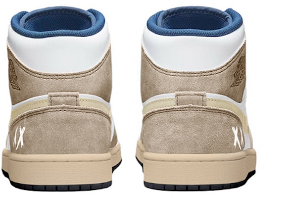 【訂製球鞋】Jordan Air Jordan 1 Mid SE 潮流 水洗做舊 小摩卡 中幫 復古籃球鞋 男款 白棕 Shop 【訂製球鞋】Jordan Air Jordan 1 Mid SE 潮流 水洗做舊 小摩卡 中幫 復古籃球鞋 男款 白棕