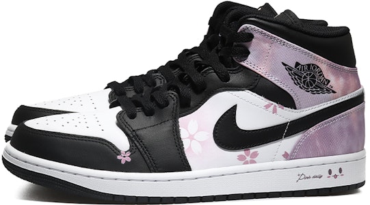 カスタムAJ1ミッド SE "禅マスター 黒白ピンク" DM1200-001(Team10--小花男黑白粉QD) Lookbook カスタムAJ1ミッド SE "禅マスター 黒白ピンク" DM1200-001(Team10--小花男黑白粉QD)