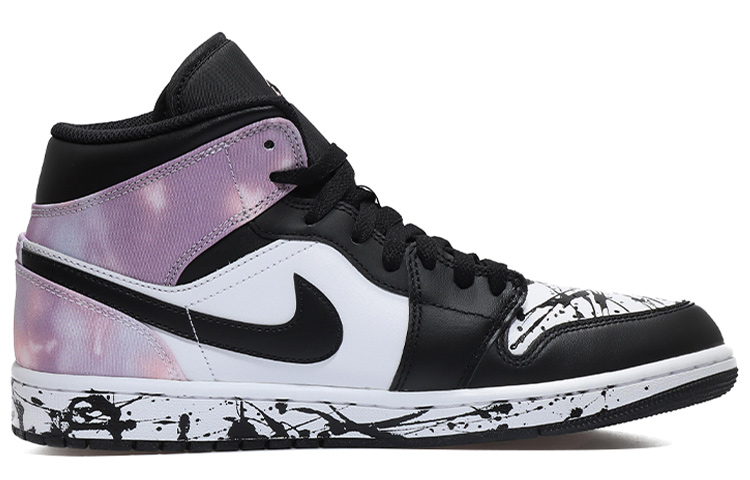 Order [Zapatillas Personalizadas] Air Jordan 1 Mid SE 'Zen Master Splatter' DM1200-001(Team10-泼墨解构男黑白粉QD)