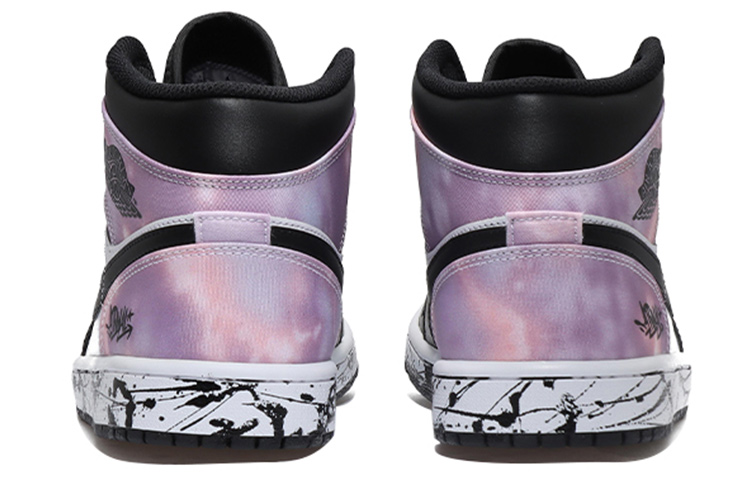 Purchase [Zapatillas Personalizadas] Air Jordan 1 Mid SE 'Zen Master Splatter' DM1200-001(Team10-泼墨解构男黑白粉QD)