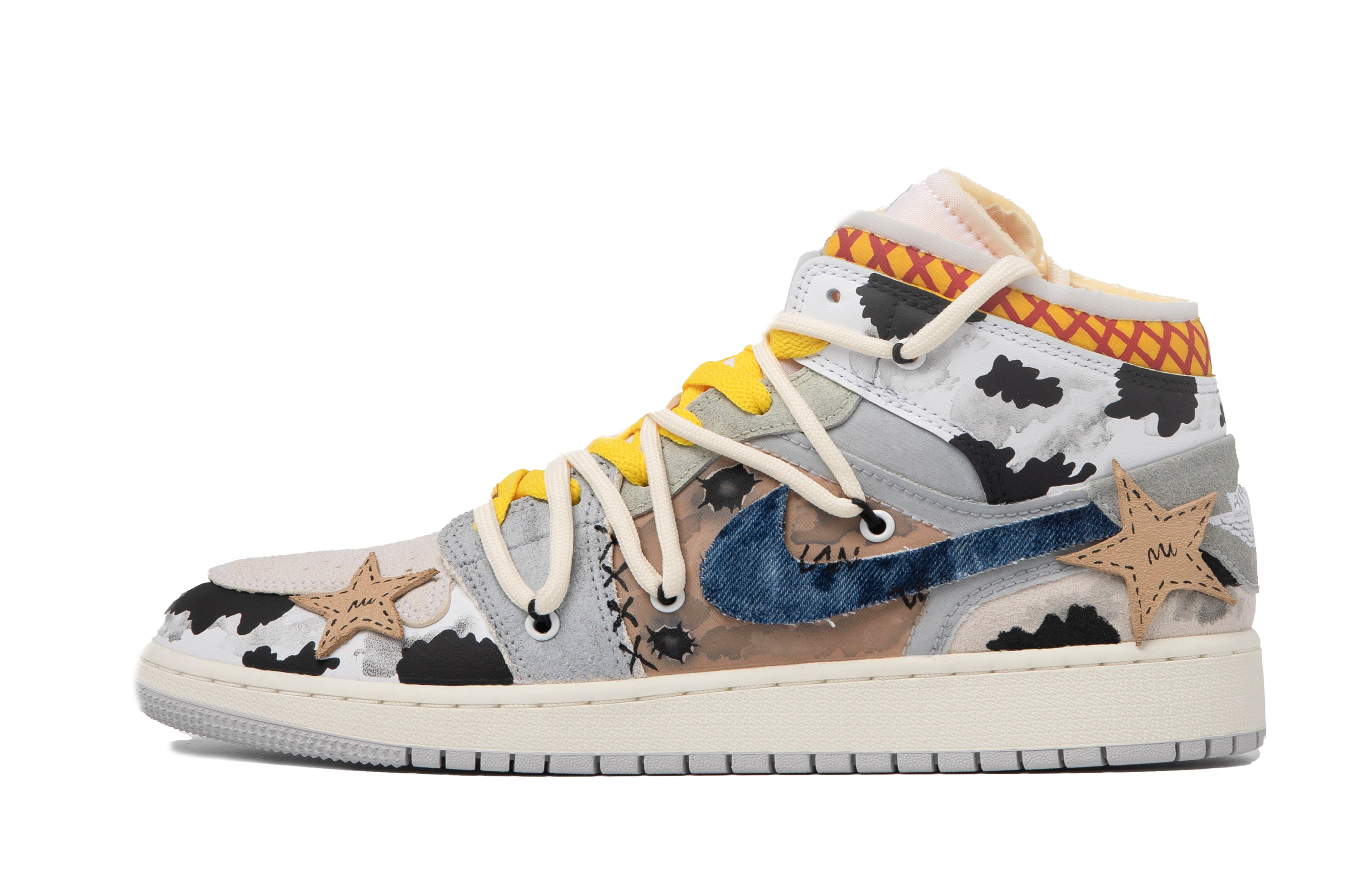 Order 【カスタムシューズ】エアジョーダン1 MID SE クラフト「ブルー&ブラウン」 DQ3726-100(TeamM-女款冬日觅境S-BOX)