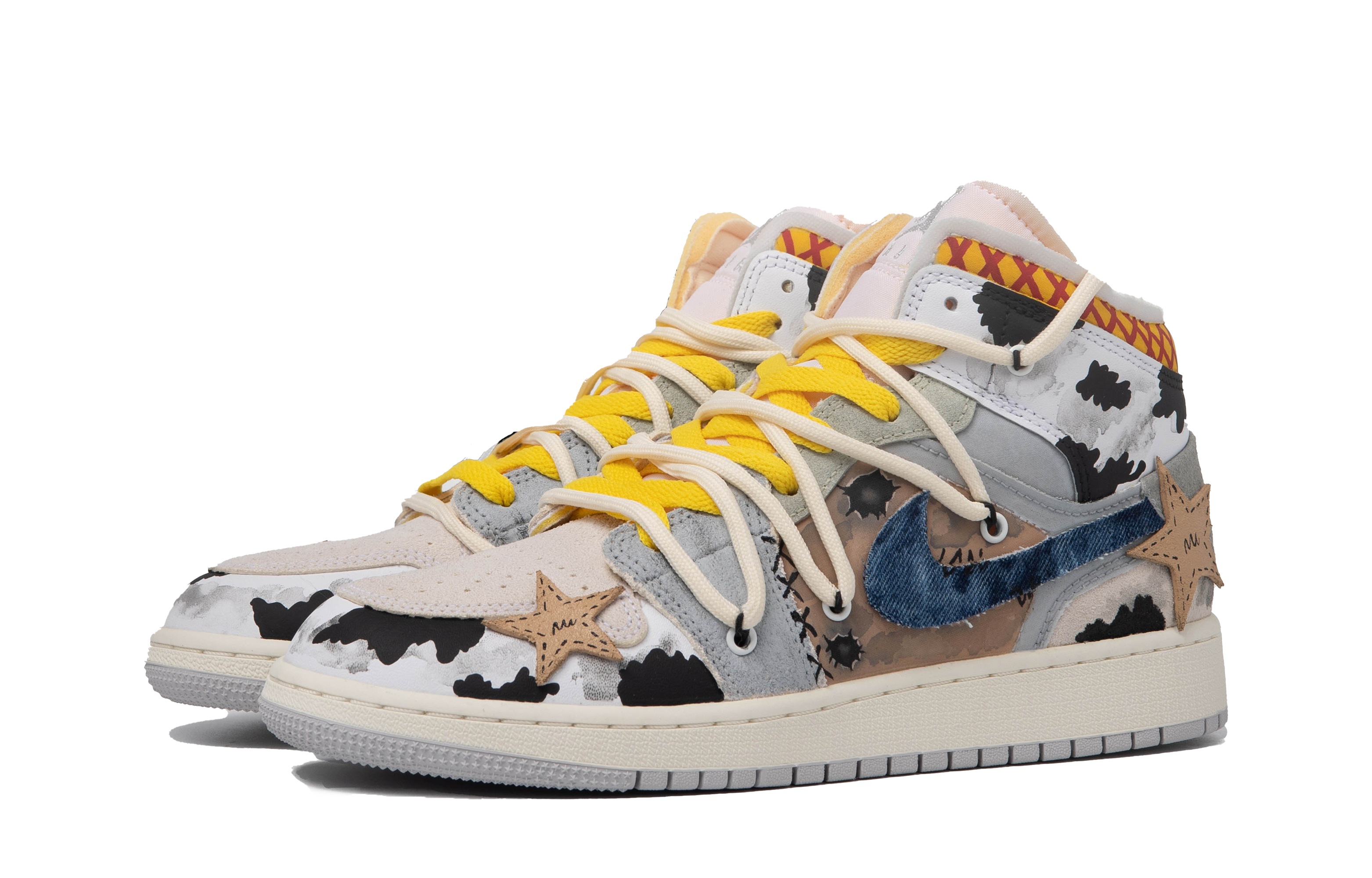 Shop 【カスタムシューズ】エアジョーダン1 MID SE クラフト「ブルー&ブラウン」 DQ3726-100(TeamM-女款冬日觅境S-BOX)