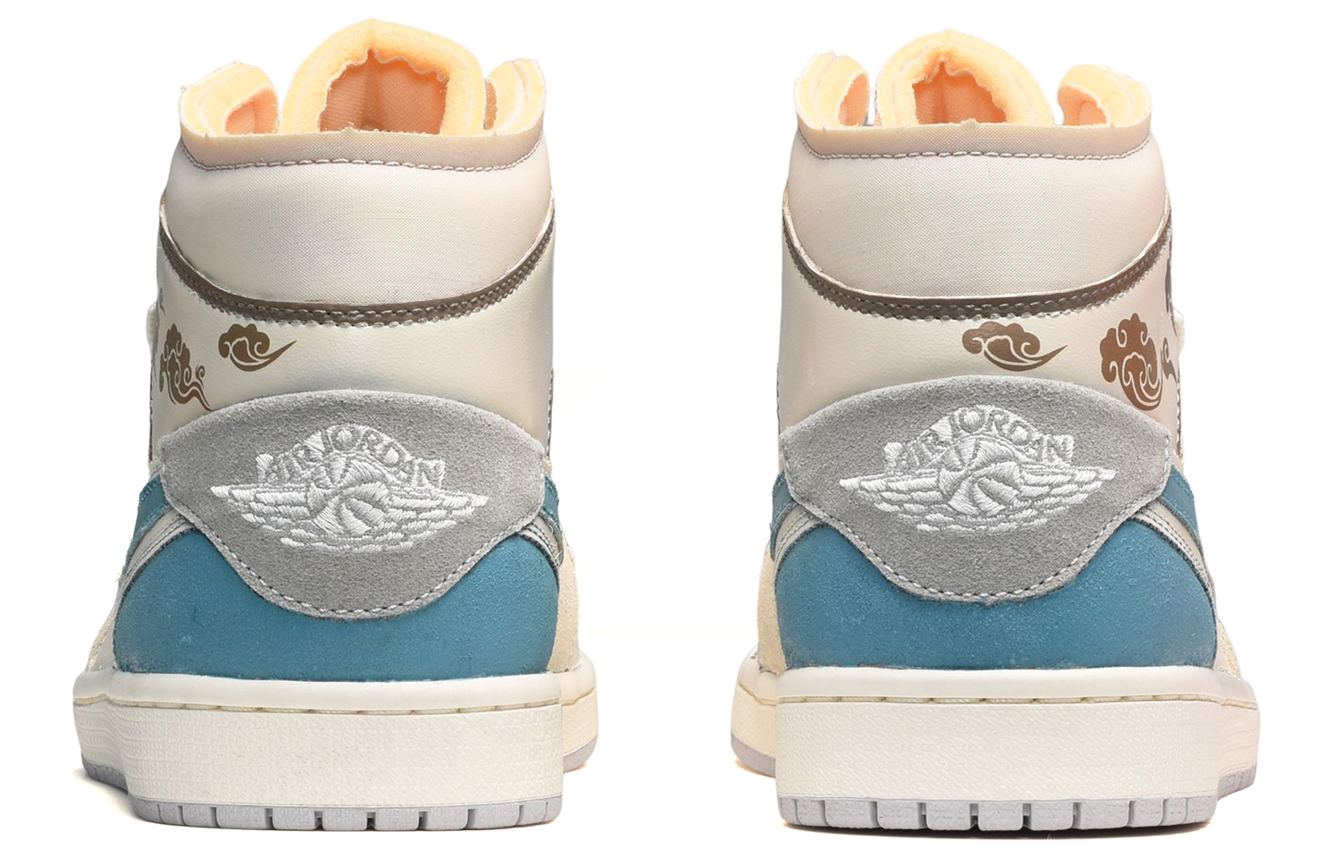 Shop Jordan 1 Mid SE Craft Azul Nubes DM9652-100(TeamE-男款云纹蓝白棕)