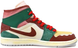 【カスタムシューズ】エアジョーダン1ミッドSEクラフト 'クリスマスライト' DM9652-100(Team拾玖-做旧圣诞男-BOX) Lookbook 【カスタムシューズ】エアジョーダン1ミッドSEクラフト 'クリスマスライト' DM9652-100(Team拾玖-做旧圣诞男-BOX)