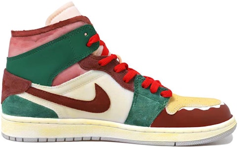 【カスタムシューズ】エアジョーダン1ミッドSEクラフト 'クリスマスライト' DM9652-100(Team拾玖-做旧圣诞男-BOX) Lookbook 【カスタムシューズ】エアジョーダン1ミッドSEクラフト 'クリスマスライト' DM9652-100(Team拾玖-做旧圣诞男-BOX)