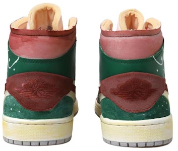 【カスタムシューズ】エアジョーダン1ミッドSEクラフト 'クリスマスライト' DM9652-100(Team拾玖-做旧圣诞男-BOX) Details for 【カスタムシューズ】エアジョーダン1ミッドSEクラフト 'クリスマスライト' DM9652-100(Team拾玖-做旧圣诞男-BOX)