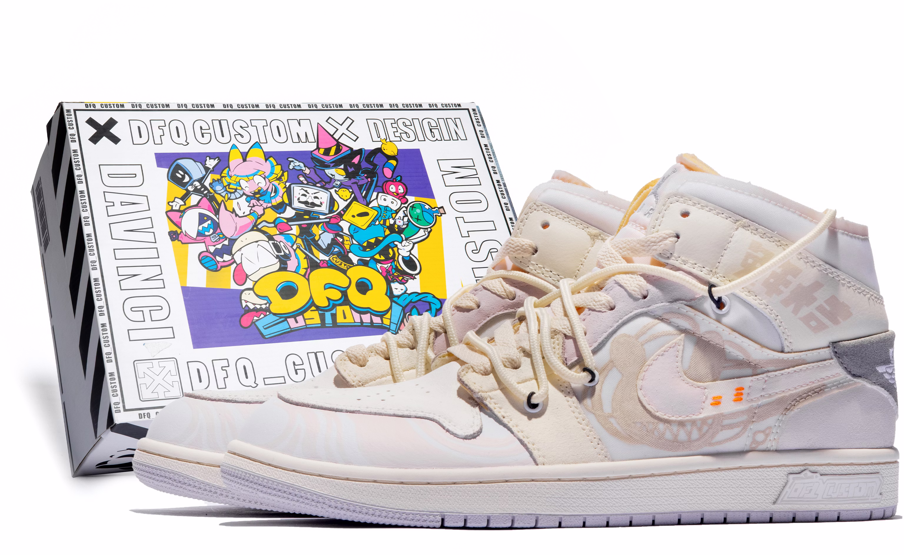 custom-shoes-air-jordan-1-mid-se-craft-da-vinci-rabbit-gray-beige