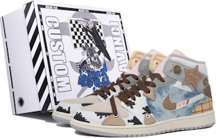 커스텀 에어 조던 1 미드 SE 크래프트 '다빈치 블루 화이트' DM9652-100(TeamM-男款西部牛仔S-BOX) Buy 커스텀 에어 조던 1 미드 SE 크래프트 '다빈치 블루 화이트' DM9652-100(TeamM-男款西部牛仔S-BOX)
