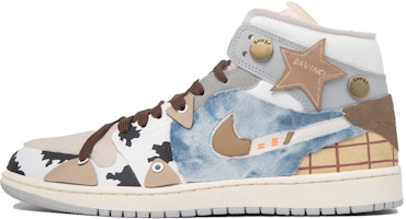 커스텀 에어 조던 1 미드 SE 크래프트 '다빈치 블루 화이트' DM9652-100(TeamM-男款西部牛仔S-BOX) Order 커스텀 에어 조던 1 미드 SE 크래프트 '다빈치 블루 화이트' DM9652-100(TeamM-男款西部牛仔S-BOX)