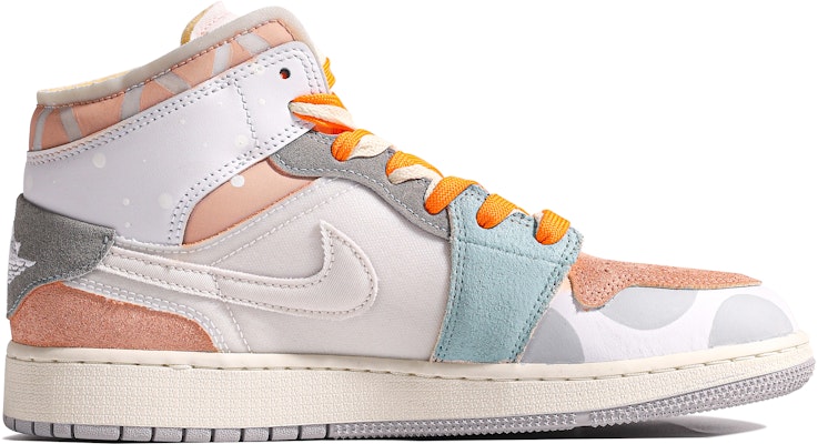 カスタムAJ1ミッドSE クラフト "ダヴィンチ青灰橙" DQ3726-100(TeamM-女款诞愿S-BOX) Lookbook カスタムAJ1ミッドSE クラフト "ダヴィンチ青灰橙" DQ3726-100(TeamM-女款诞愿S-BOX)