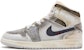 에어 조던 1 미드 SE 크래프트 '빈티지 그레이-화이트' (커스텀 슈즈) DQ3726-100(TeamR-女款废墟灰白S-BOX)