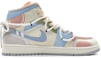 【定制鞋款】Air Jordan 1 Mid SE Craft '靛蓝几何图案' DM9652-100(Team16-男款星之卡比蓝) Order 【定制鞋款】Air Jordan 1 Mid SE Craft '靛蓝几何图案' DM9652-100(Team16-男款星之卡比蓝)