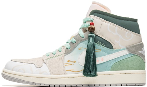 カスタムAJ1 Mid SE クラフト "翡翠新年" DM9652-100(TeamB-男款翠绿挂坠R-BOX) Buy カスタムAJ1 Mid SE クラフト "翡翠新年" DM9652-100(TeamB-男款翠绿挂坠R-BOX)