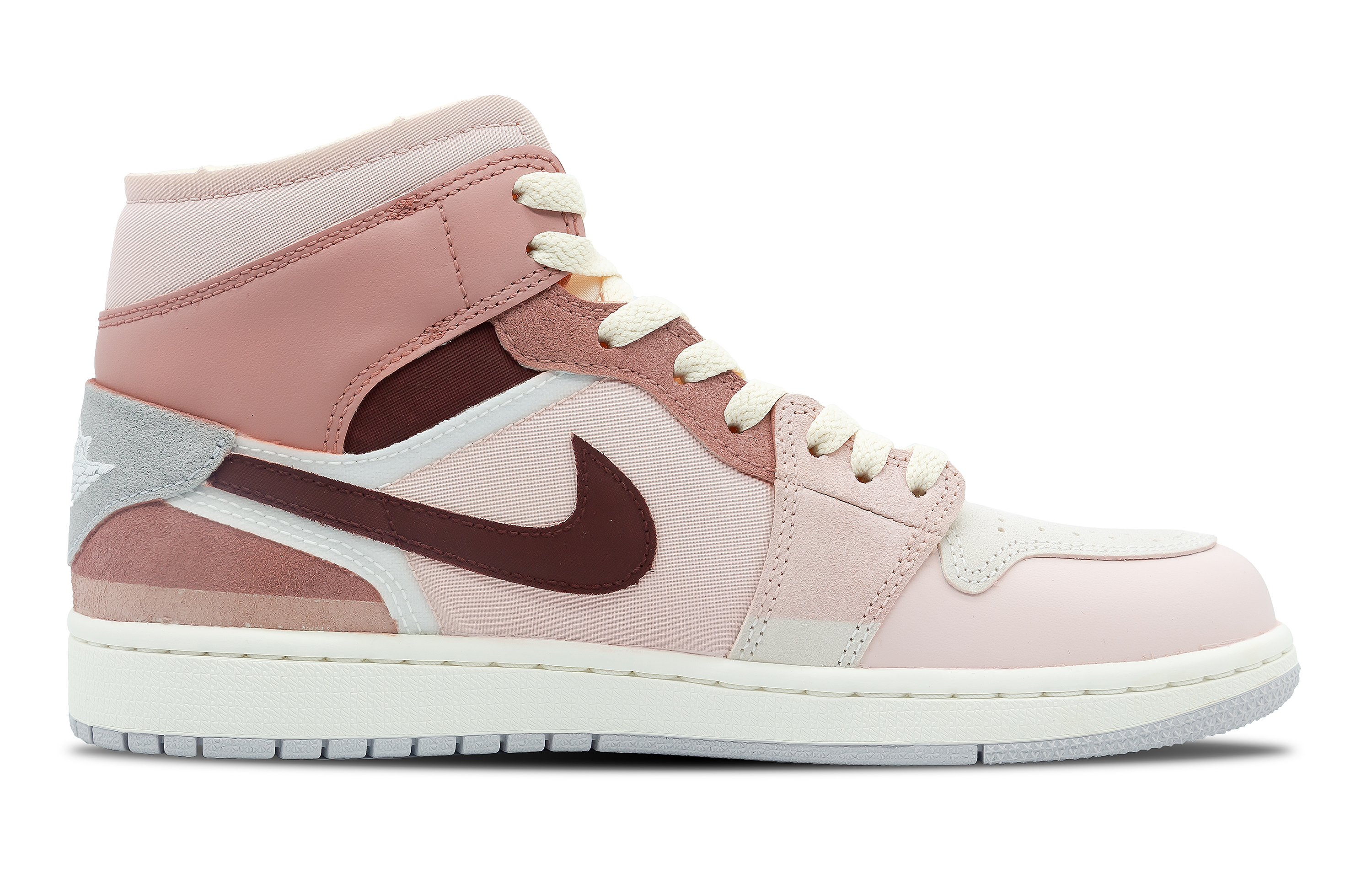Order [Kasut Custom] Air Jordan 1 Mid SE Craft 'Pink Rose' DQ3726-100(Team7-女款玫瑰情书)