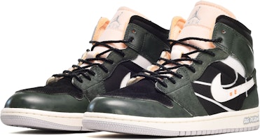 에어 조던 1 미드 SE 크래프트 '화이트 팬텀' DM9652-100(TeamE-男款英文皮贴黑蓝绿) Lookbook 에어 조던 1 미드 SE 크래프트 '화이트 팬텀' DM9652-100(TeamE-男款英文皮贴黑蓝绿)