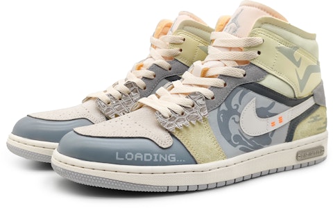 에어 조던 1 미드 SE 크래프트 "옐로우 그레이 지오메트릭" DM9652-100(Team16-男款图腾祈福) Lookbook 에어 조던 1 미드 SE 크래프트 "옐로우 그레이 지오메트릭" DM9652-100(Team16-男款图腾祈福)