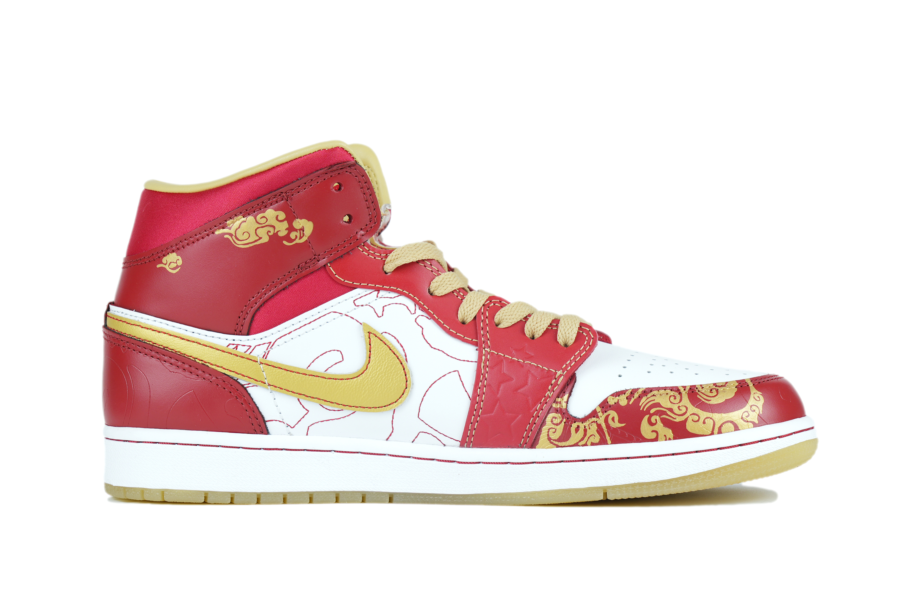 [Custom Shoes] Jordan 1 Mid SE GC 'Red Gold' 圖 2