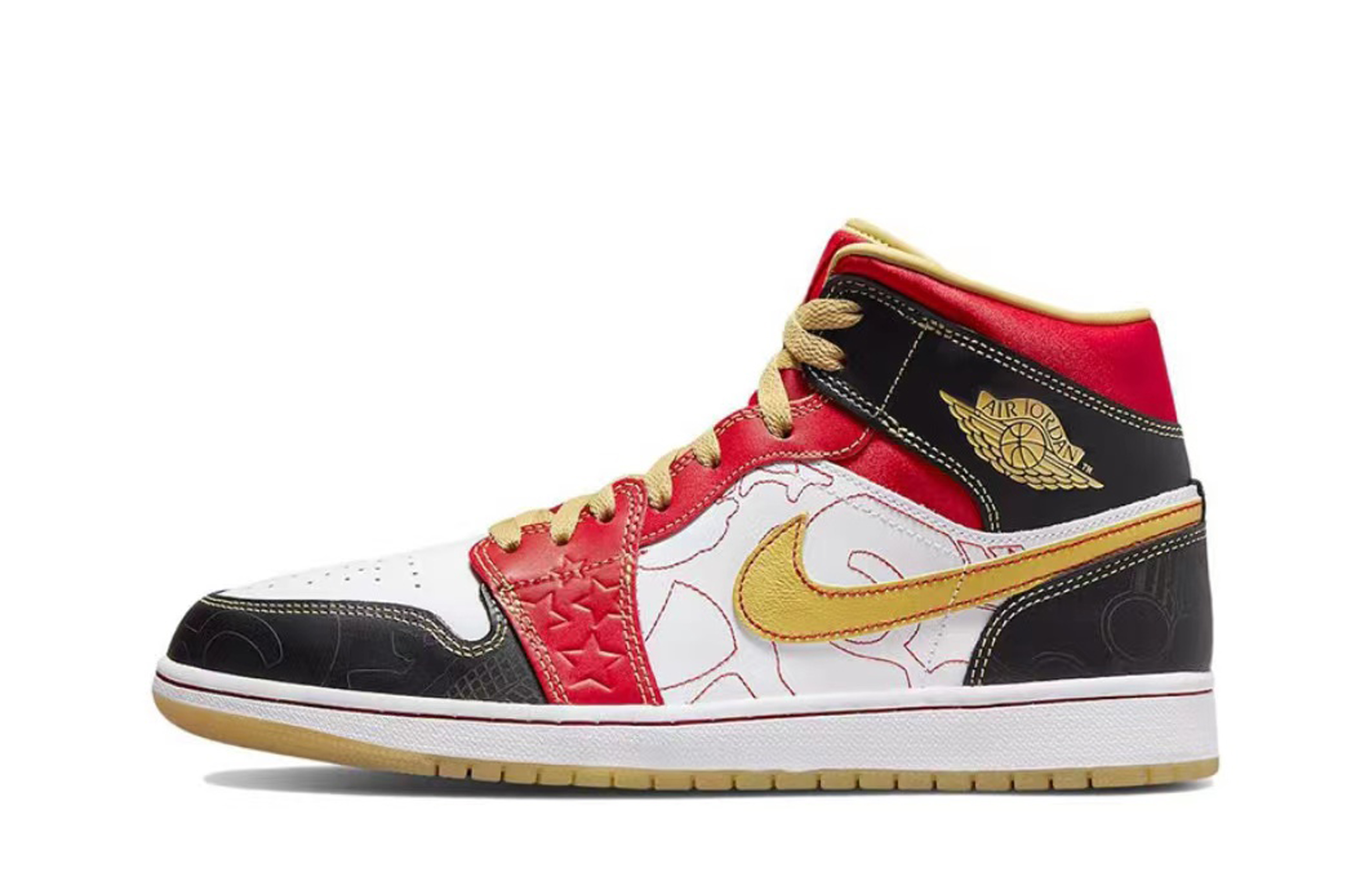 [Custom Shoes] Jordan 1 Mid SE GC 'Red Gold' 圖 6