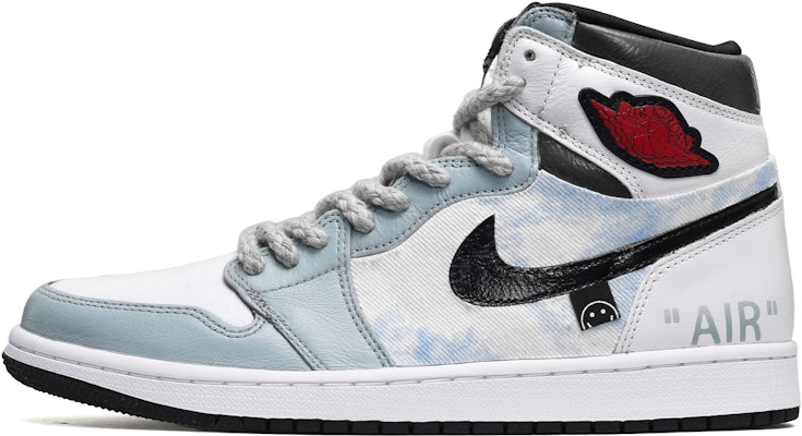 에어 조던 1 레트로 '토끼 데님 블랙 화이트 블루' (커스텀) 575441-060(TeamE-女款牛仔贴布黑白蓝BOX) Order 에어 조던 1 레트로 '토끼 데님 블랙 화이트 블루' (커스텀) 575441-060(TeamE-女款牛仔贴布黑白蓝BOX)