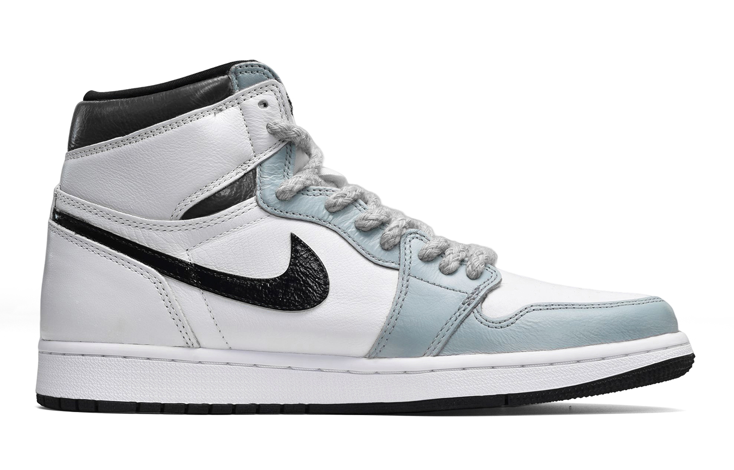 Lookbook 【定製球鞋】 Jordan Air Jordan 1 Retro 卡斯製造 CNY兔年限定 牛仔貼布 高幫 復古籃球鞋 GS 黑白藍