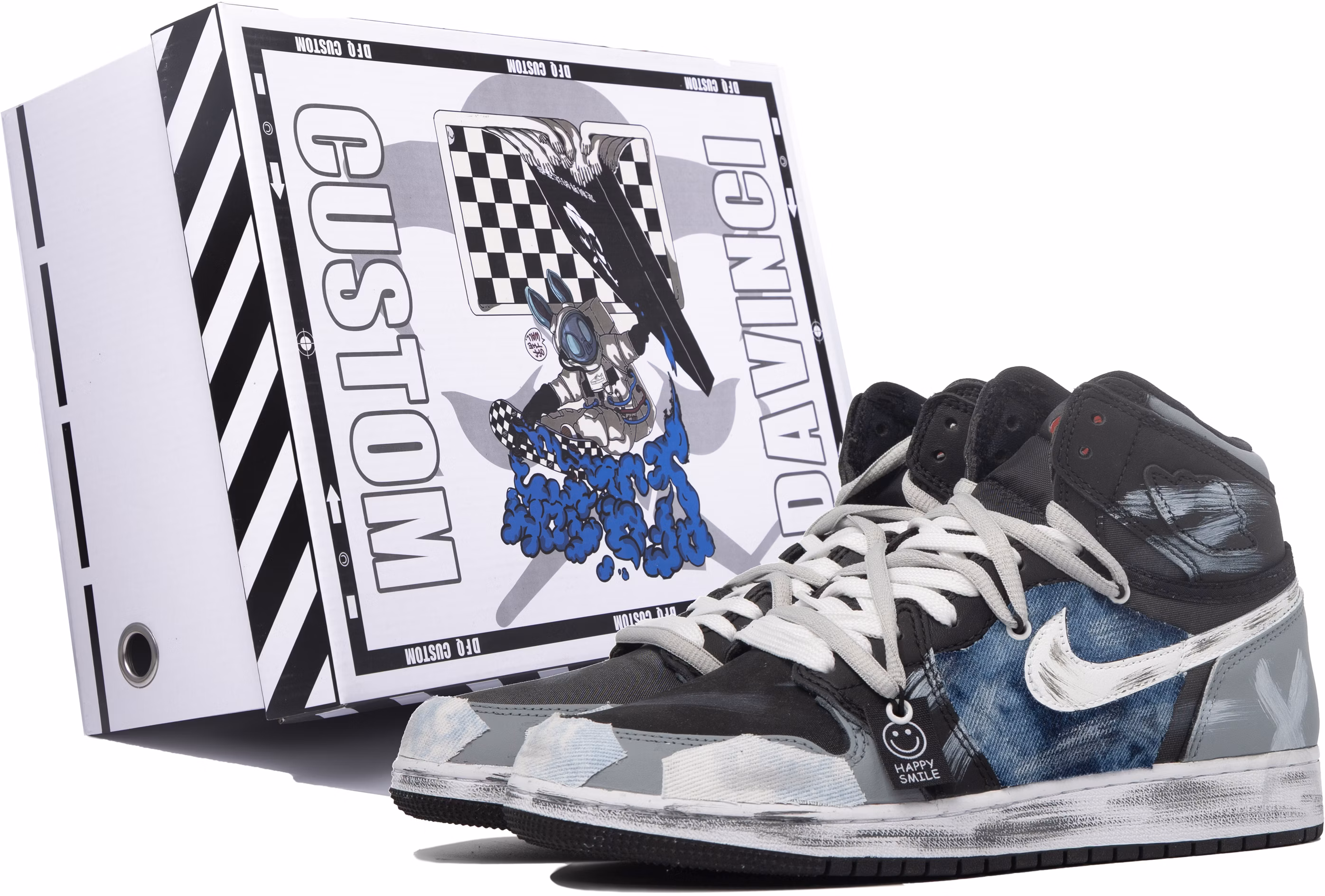 custom-shoes-air-jordan-1-retro-da-vinci-custom-grey-black