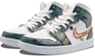 Lookbook 【定制球鞋】Jordan Air Jordan 1 戰地 噴繪 高幫 復古籃球鞋 男款 白灰