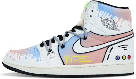 【訂製球鞋】 Jordan Air Jordan 1 Retro High 潮流百搭 舒適防滑 高筒 復古籃球鞋 男女同款 米藍粉 Buy 【訂製球鞋】 Jordan Air Jordan 1 Retro High 潮流百搭 舒適防滑 高筒 復古籃球鞋 男女同款 米藍粉