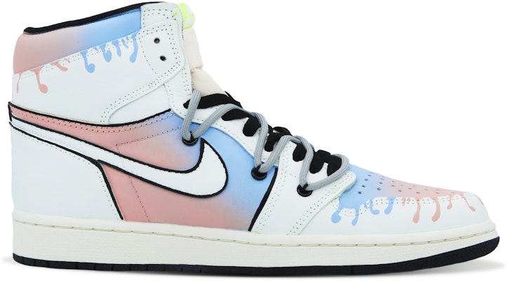 【訂製球鞋】 Jordan Air Jordan 1 Retro High 潮流百搭 舒適防滑 高筒 復古籃球鞋 男女同款 米藍粉 Order 【訂製球鞋】 Jordan Air Jordan 1 Retro High 潮流百搭 舒適防滑 高筒 復古籃球鞋 男女同款 米藍粉