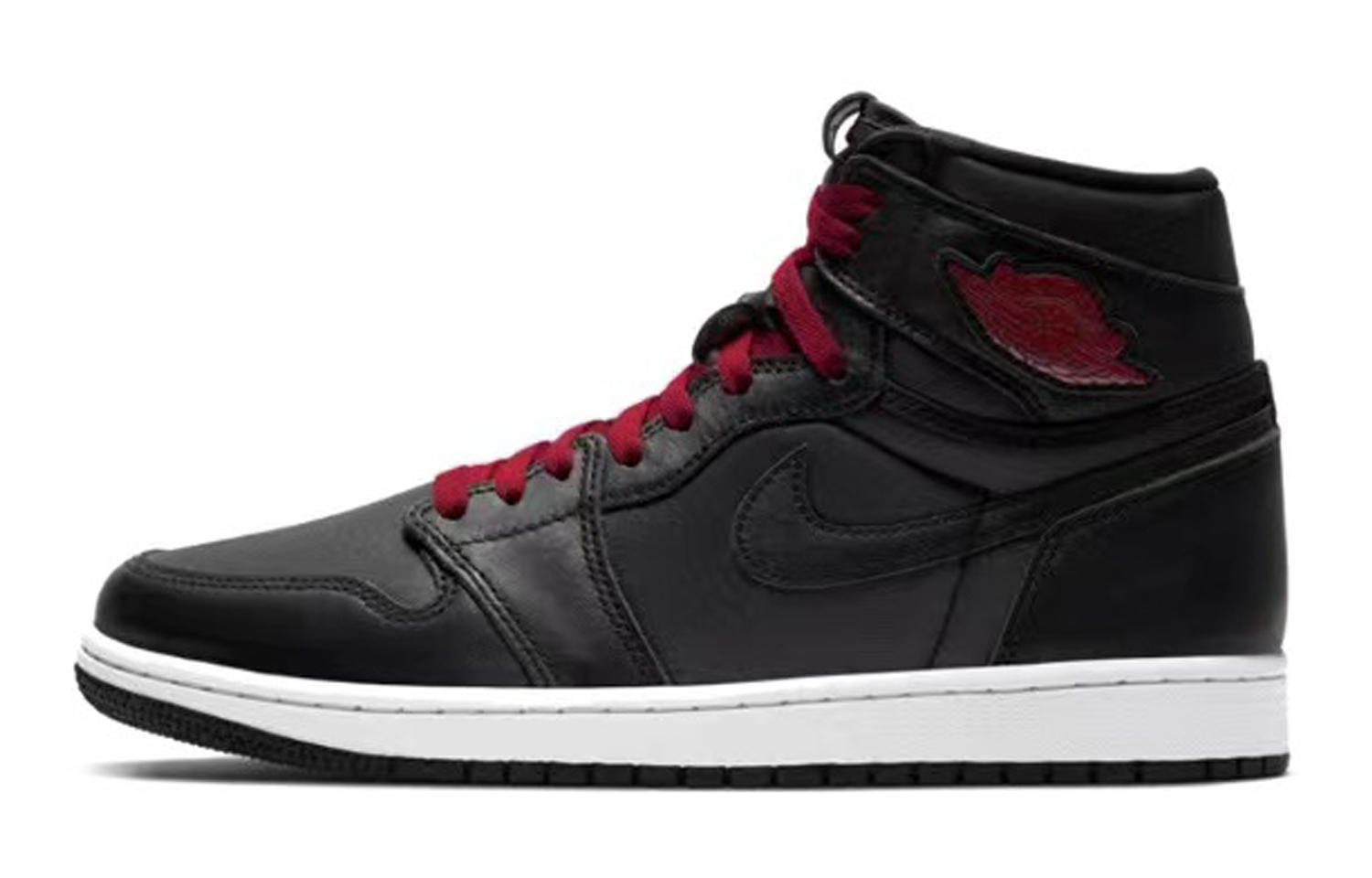 Sizing [Sepatu Kustom] Air Jordan 1 Retro High 'Chinese Valentine Merah & Hitam' 575441-060(TeamE-女款红与黑红黑白)