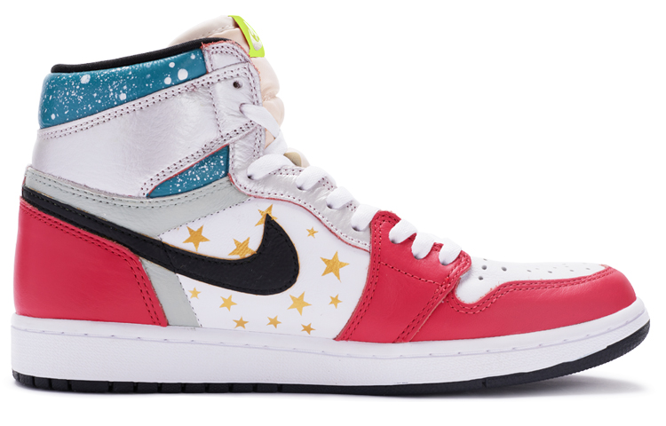 Order [Kasut Custom] Air Jordan 1 Retro High 'Christmas Starry Night Custom Pink' 555088-603(TeamR-圣诞星夜桃红)