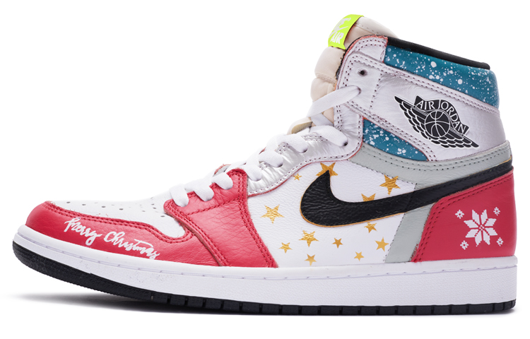 Order Jordan 1 Retro High "Noche Estrellada" Navidad 555088-603(TeamR-圣诞星夜男女S-BOX)