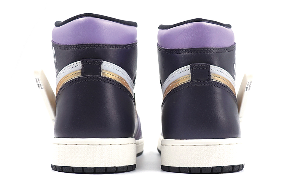 Purchase [カスタムシューズ] ナイキ エアジョーダン1 レトロ ハイ 'クリスマスLEDスウッシュ グレーパープル' 555088-702(Team25-LED紫金湖人)