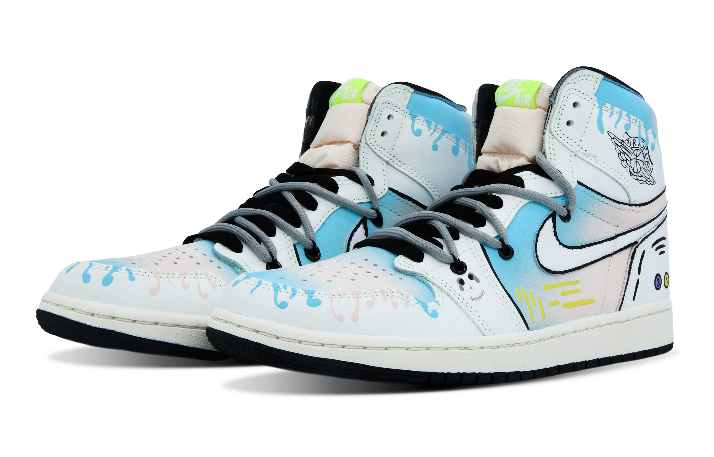 Lookbook [定制鞋款] Air Jordan 1 复古高帮 '疯狂游乐场' 555088-702(Team7-男女同款疯狂游乐园2)