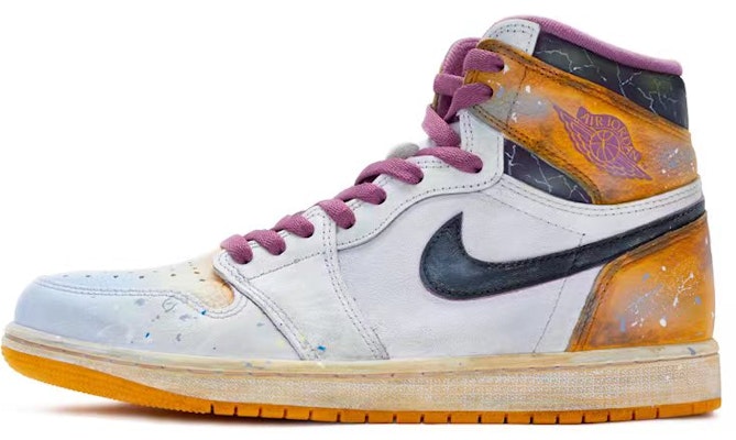 【定制鞋款】Air Jordan 1 复古高帮“沙漠 aged” 555088-706(Teamr-男女款希望荒漠高帮白黄紫) Buy 【定制鞋款】Air Jordan 1 复古高帮“沙漠 aged” 555088-706(Teamr-男女款希望荒漠高帮白黄紫)