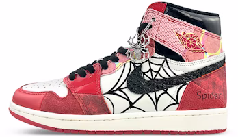 【訂製球鞋】Jordan Air Jordan 1 球場個性 蜘蛛俠 禮盒潮流 防滑耐磨 高幫 復古籃球鞋 男女同款 紅黑 Buy 【訂製球鞋】Jordan Air Jordan 1 球場個性 蜘蛛俠 禮盒潮流 防滑耐磨 高幫 復古籃球鞋 男女同款 紅黑