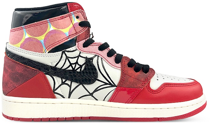 【訂製球鞋】Jordan Air Jordan 1 球場個性 蜘蛛俠 禮盒潮流 防滑耐磨 高幫 復古籃球鞋 男女同款 紅黑 Order 【訂製球鞋】Jordan Air Jordan 1 球場個性 蜘蛛俠 禮盒潮流 防滑耐磨 高幫 復古籃球鞋 男女同款 紅黑