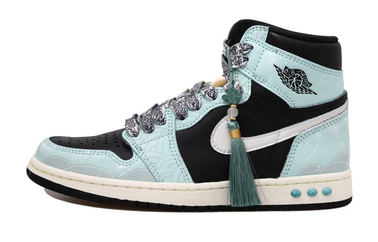 Buy [Zapatillas Personalizadas] Air Jordan 1 Retro High 'Turquoise Phoenix' 555088-702(Team拾玖-绿松石S-BOX)