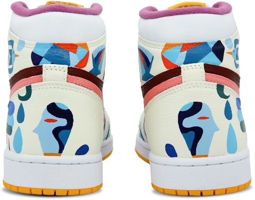 커스텀 에어 조던 1 레트로 하이 '화이트 블루 그래피티' 555088-706-466818 Shop 커스텀 에어 조던 1 레트로 하이 '화이트 블루 그래피티' 555088-706-466818