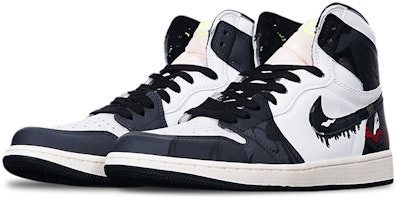 에어 조던 1 레트로 OG '애니메이션 흑백' (커스텀) 555088-702(Teamone-高帮毒液) Lookbook 에어 조던 1 레트로 OG '애니메이션 흑백' (커스텀) 555088-702(Teamone-高帮毒液)