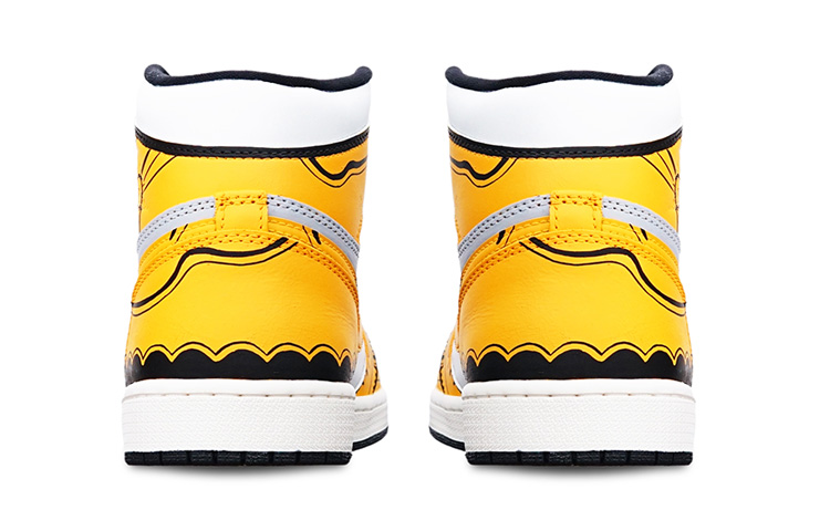 Shop カスタムAJ1 ハイ OG "アニメホーネット" (黄白) 555088-702(Teamone-高帮黄蜂)