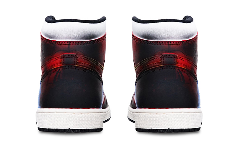 Shop [Kasut Custom] Air Jordan 1 Retro High OG 'Anime Laba-laba Merah-Putih' 555088-702(Teamone-高帮蜘蛛)