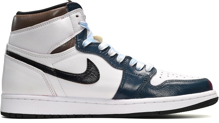 【定製球鞋】 Jordan Air Jordan 1 Retro High OG 英文 高筒 復古籃球鞋 男款 黑白藍 Order 【定製球鞋】 Jordan Air Jordan 1 Retro High OG 英文 高筒 復古籃球鞋 男款 黑白藍